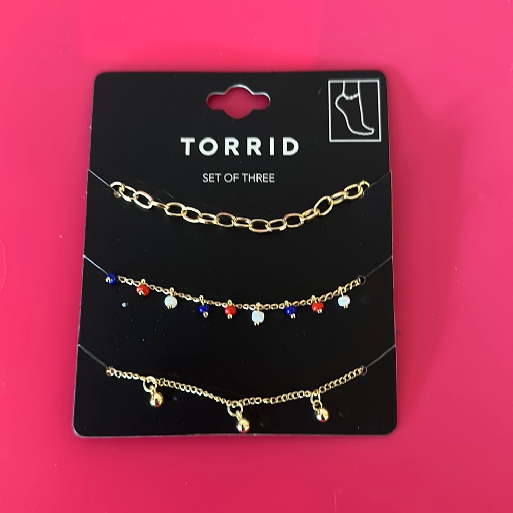 TORRID ANKLET SET: NEW IN PACKAGE